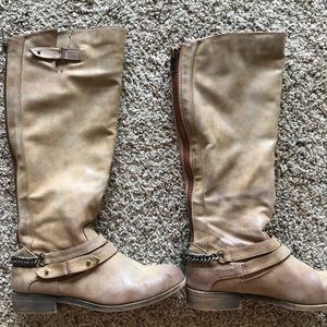 Steve Madden light brown riding boots